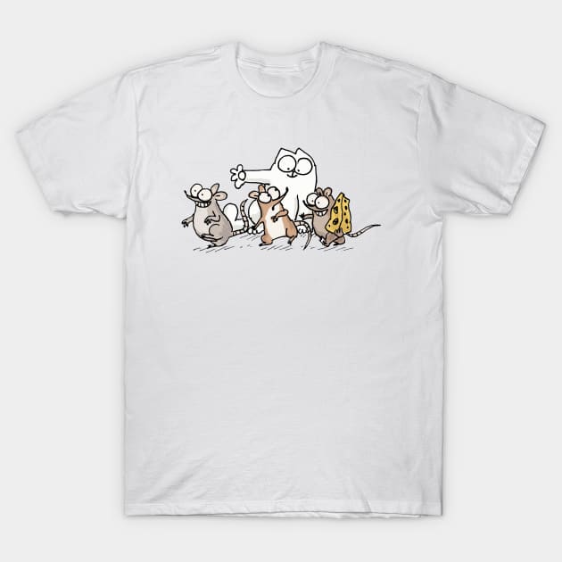 Simons Cat And The Mouse Funny Trending T-Shirt by devanpm